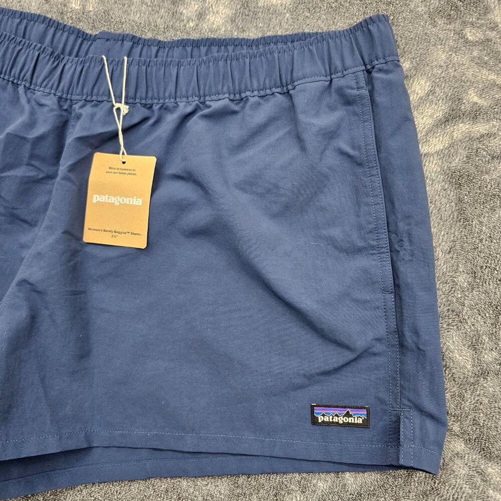 Patagonia Barely Baggie Shorts Womens XL Tidepool Blue 2.5" inseam quick dry NEW - Picture 2 of 13